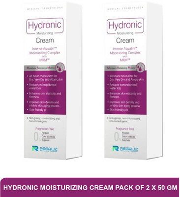 HYDRONIC Moisturizing Cream | Face Moisturiser (Pack of 2)50g(100 g)