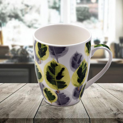 Kookee Leaves Print (BPM3788) Ceramic Coffee Mug(325 ml)