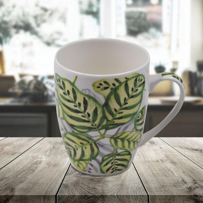 Kookee Leaves Print (BPM3788) Ceramic Coffee Mug(325 ml)