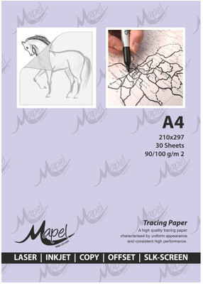 MAPEL A4 UN RULED A4 90 gsm A4 paper(Set of 1, White)