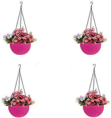 VirajSanchi Virajsanchi Plant Container Plant Container Set(Pack of 4, Plastic)