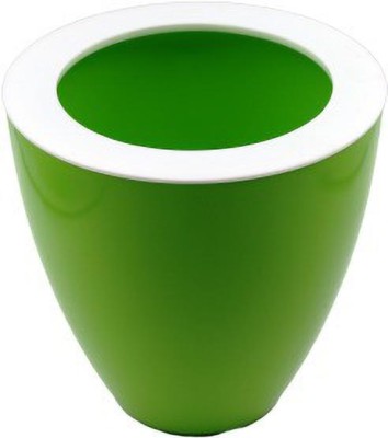 Madhuli Gardencia Convex Planter, Polypropylene With UV Planter, Flower Planter, Indoor & Outdoor Planter, Decoration Planter, Round Planter, Plant Pot With Bottom Tray For Home & Garden 12 In, Green Plant Container Set(Plastic)