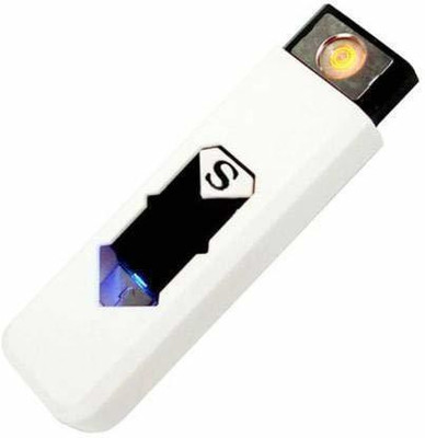 REEPUD Electronic Flameless Lighter Usb Charging Cigarette Lighter Usb Rechargeable Lighter Usb Rechargeable Windproof Polution Free,Electric Usb Cigarette Charging Cigarette Lighter(White)