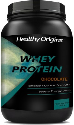 Healthy Origins Whey Protein powder with DHA & MCT Whey Protein Chocolate Ultra Whey Protein(1 kg, Chocolate)
