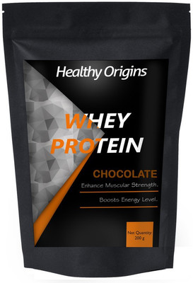 Healthy Origins Whey Protein powder with DHA & MCT Pre/Post Whey Protein Chocolate Premium Whey Protein(200 g, Chocolate)