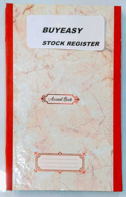 buyeasy A4 STOCK REGISTER WITH 200 PAGES stock register 1-Part stock register(1 Sets)