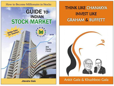 Guide To Indian Stock Market + Think Like Chanakya Invest Like Graham & Buffet ( Combo Set Of 2 English Books )(Paperbag, Jitendra Gala, Ankit Gala, Khushboo Gala)