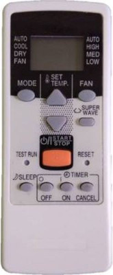 Topmarque VC 125 RCD2E Split/Window Air Conditioner Remote (Please Match The Image with Your Old Remote) O GENERAL Remote Controller(White)