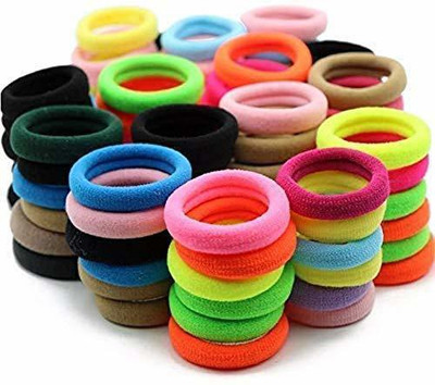 RP Bazaar Elastic Hair Ties For Girls | Soft Seamless Hair Rubber Bands Rubber Bands Rubber Band(Pack of 100)