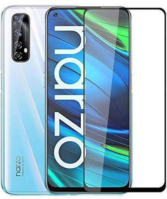 VDAT Edge To Edge Tempered Glass for Realme Narzo 30 pro(Pack of 1)