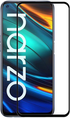 VDAT Edge To Edge Tempered Glass for Realme Narzo 30 pro(Pack of 1)