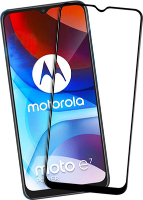 VAlight Edge To Edge Tempered Glass for Motorola Moto E7 Power(Pack of 1)