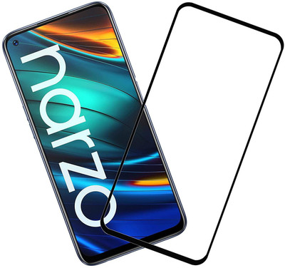 BRENZZ Edge To Edge Tempered Glass for Realme Narzo 30 pro(Pack of 1)