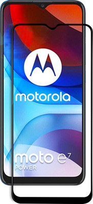 VAlight Edge To Edge Tempered Glass for Motorola Moto E7 Power, MOTOROLA E7 Power(Pack of 1)