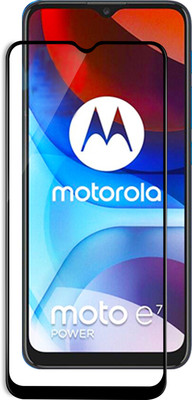 VAlight Edge To Edge Tempered Glass for Motorola Moto E7 Power(Pack of 1)