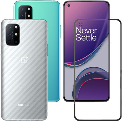 ECMERED Front and Back Screen Guard for ONEPLUS 8T(Pack of 2)