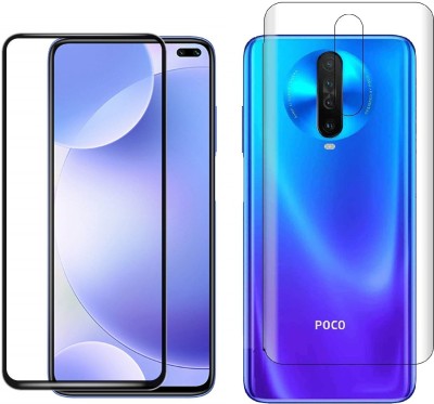 VOSKI Front and Back Tempered Glass for Poco X2(Pack of 2)