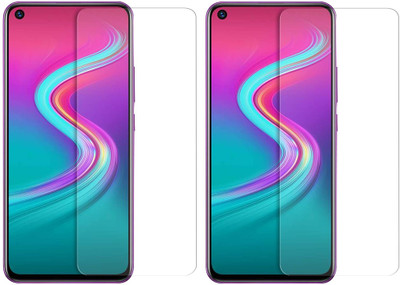 TINGTONG Tempered Glass Guard for Infinix S5 Lite(Pack of 2)