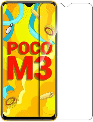 TINGTONG Tempered Glass Guard for Poco M3(Pack of 1)