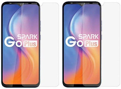 TINGTONG Tempered Glass Guard for Tecno Spark Go Plus(Pack of 2)