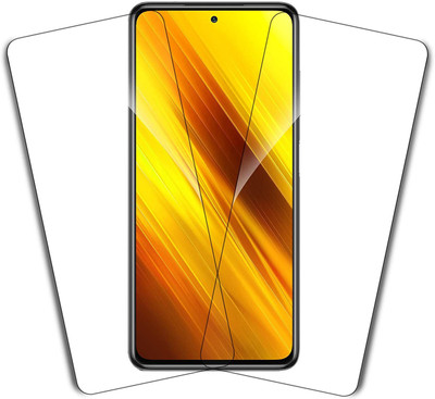 Tingtong Tempered Glass Guard for Poco X3(Pack of 2)