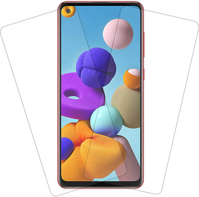Slugabed Tempered Glass Guard for Samsung Galaxy A21s(Pack of 2)