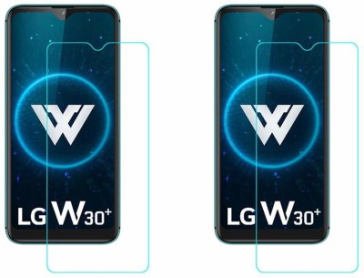 TINGTONG Tempered Glass Guard for LG W30 Plus(Pack of 2)