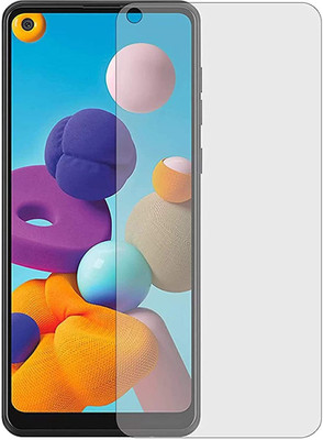 FlipSmartGuard Tempered Glass Guard for Samsung Galaxy A21S Matte Tempered Glass Full Screen Coverage Except Edges (Tempared Glass/Screen Protector) (NOT A TEMPARED GLASS)(Pack of 1)