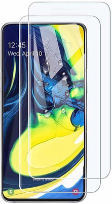 Slugabed Tempered Glass Guard for Samsung Galaxy A80(Pack of 2)