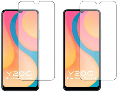 TINGTONG Tempered Glass Guard for Vivo Y20G(Pack of 2)
