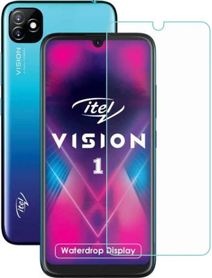 Slugabed Tempered Glass Guard for Itel Vision 1 Pro(Pack of 1)