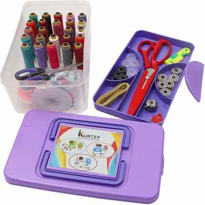 Three Mask Double Layer Sewing Thread Box Sewing Tailoring kit Sewing Kit