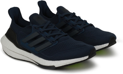 ADIDAS ULTRABOOST 21 Running Shoes For Men(Blue)