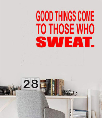 LYOMAN 59 cm goodsweat-red Self Adhesive Sticker(Pack of 1)