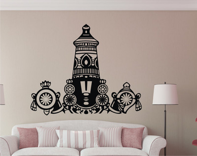 Decor Solution 70 cm Lord Tirupati Balaji Religious Wall Sticker Self Adhesive Sticker(Pack of 1)