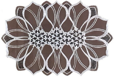 EMPORIUM WORLD Cut Corner Pack of 6 Table Placemat(Brown, PVC)