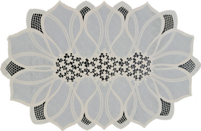 EMPORIUM WORLD Cut Corner Pack of 6 Table Placemat(Beige, PVC)