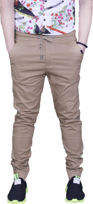QFA Regular Fit Men Beige Trousers