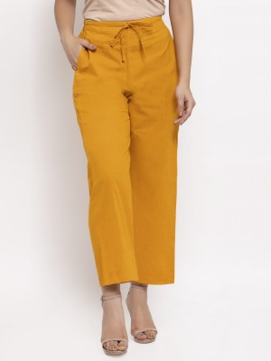 Enchanted Drapes Regular Fit Women Yellow Trousers