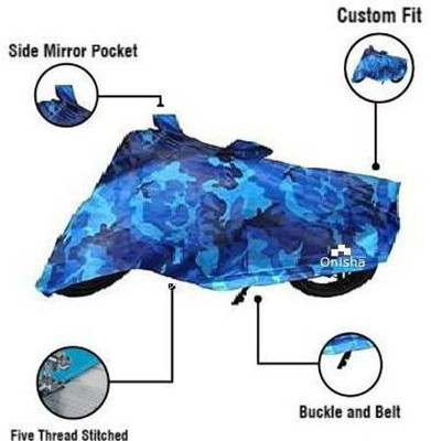 Onisha Two Wheeler Cover for Honda(CB Trigger, Blue)