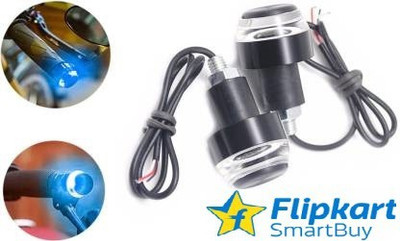 Flipkart SmartBuy MOTORCYCLE HANDLE BAR WEIGHT LIGHT FOR TWO WHEEDLERS (BLUE/WHITE) Indicator Light Motorbike LED (12 V, 10 W)(Universal For Bike, Pack of 2)