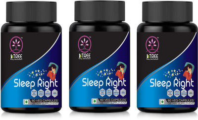 1 Tree Sleep Right Capsules– Need Ki Goli– Need Tablets– Valerian Root Extract(Pack Of 3)(3 x 60 g)