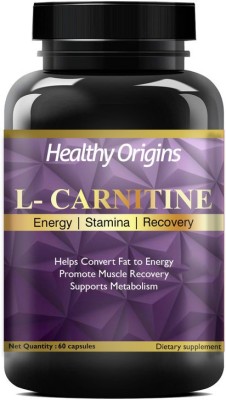 Healthy Origins L-Carnitine L-Tartrate 500mg Weight Loss, Fat Burner Supplement Premium(60 No)