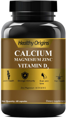Healthy Origins Organic Calcium Complex - Best Whole Food Supplement for Bone Health Ultra(60 No)