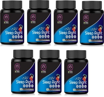 1 Tree Sleep Right Capsules–Need Ki Goli–Valerian Root Extract–Sleeping Tablet(Pack Of 7)(7 x 60 Tablets)