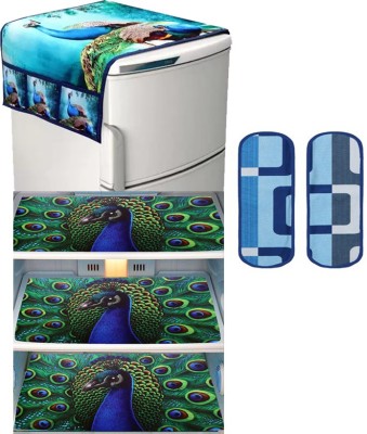 Dakshya Industries Refrigerator  Cover(Width: 93 cm, Blue)