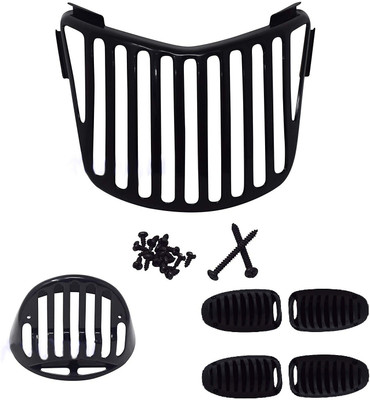 Naturalcreations Platina Grill Set of -6 (For Bajaj Platina ) 03 Bike Headlight Grill(Black)