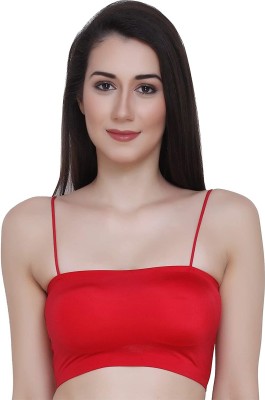 ShopOlica Women Cami Bra Lightly Padded Bra(Red)