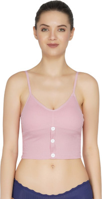 TOMKOT Women Minimizer Lightly Padded Bra(Pink)