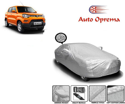 Auto Oprema Car Cover For Maruti Suzuki S-Presso (With Mirror Pockets)(Silver)
